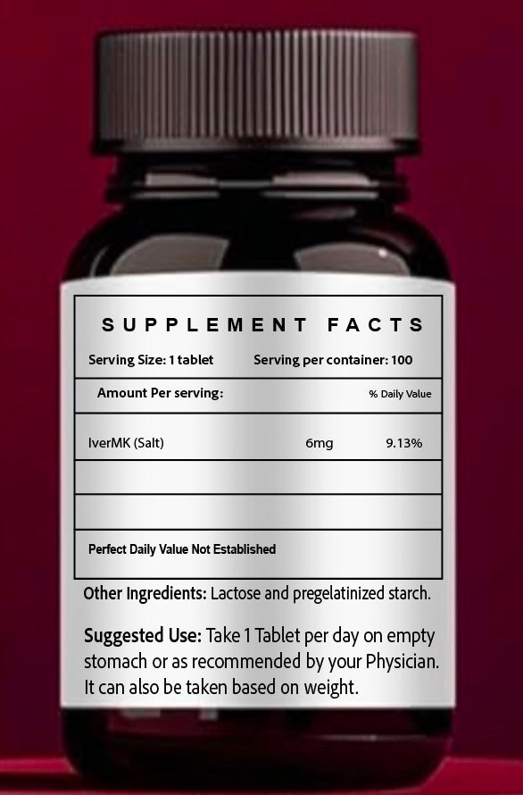 IverMK 6 mg 100 Tablets