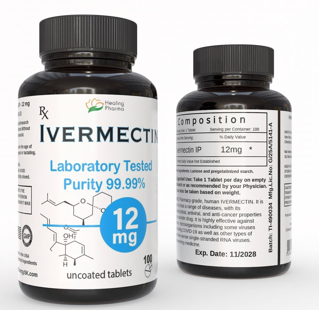 IverMK 12 mg 100 Tablets